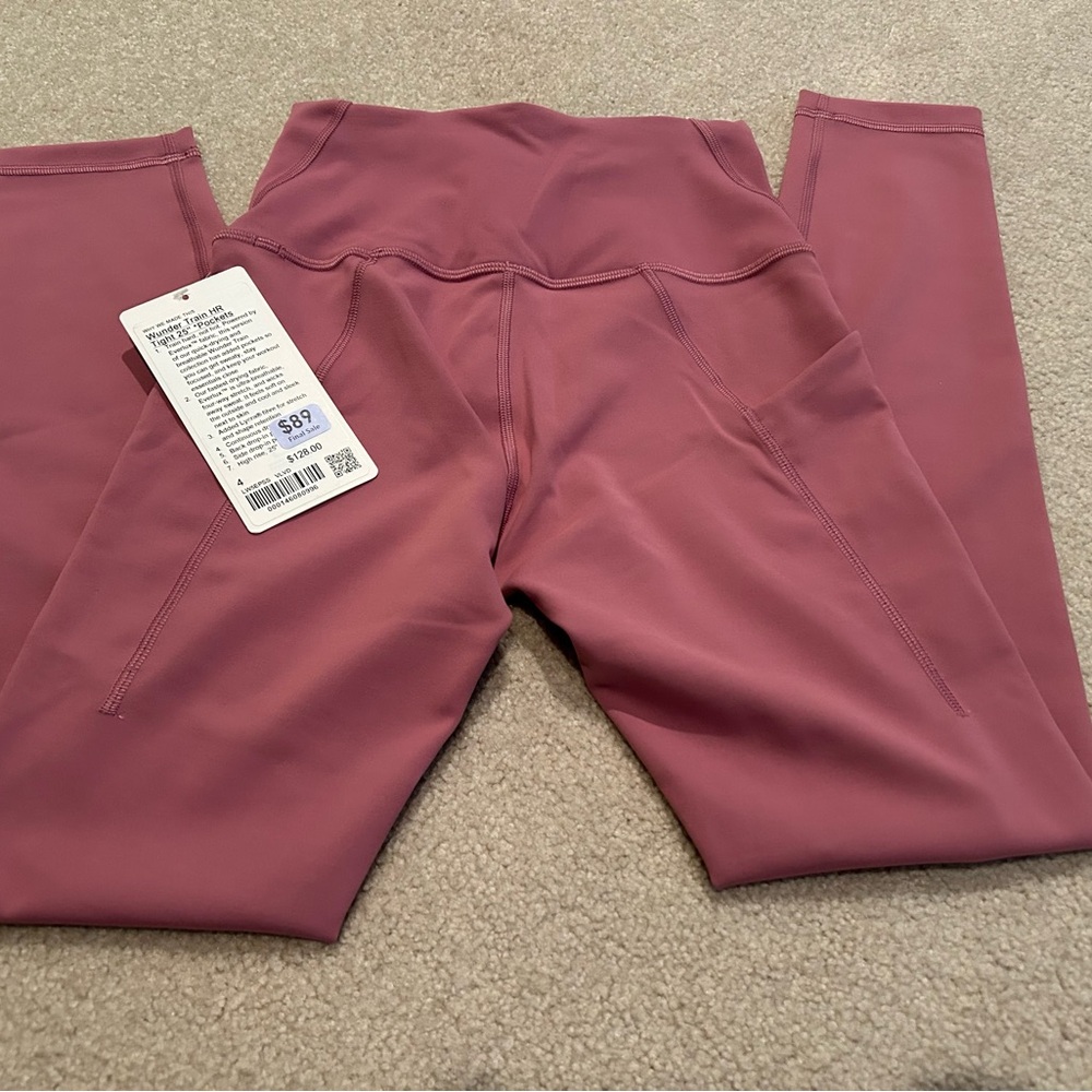 Lululemon Wunder train with pocket 25”